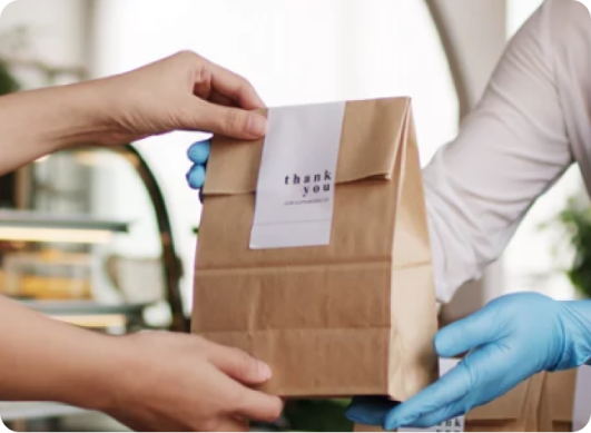 Pickup order handoff